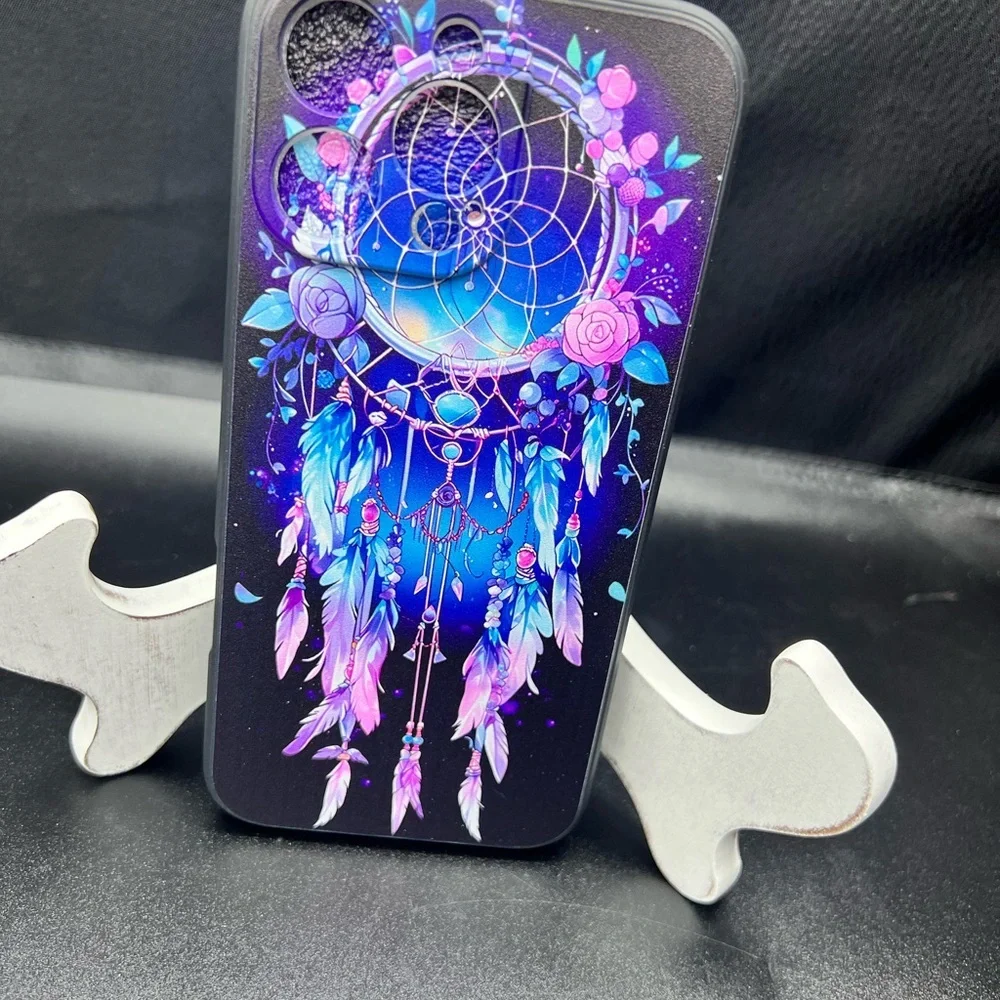 Dreamcatcher Design iPhone 16 pro Phone Case - Black